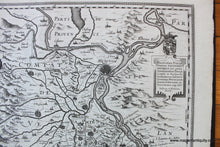 Load image into Gallery viewer, 1627 - Orange, France - La Principaute d&#39;Orange et comtat de Venaissin - Antique Map
