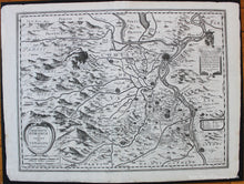 Load image into Gallery viewer, 1627 - Orange, France - La Principaute d&#39;Orange et comtat de Venaissin - Antique Map
