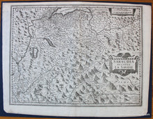 Load image into Gallery viewer, 1636 - Geneva, Grenoble area - Sabaudia Ducatus La Savoie - Antique Map
