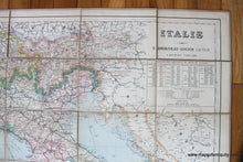 Load image into Gallery viewer, 1891 - Italie - Antique Map

