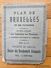 Load image into Gallery viewer, 1897 - Brussels, Belgium - Plan de Bruxelles - Antique Map
