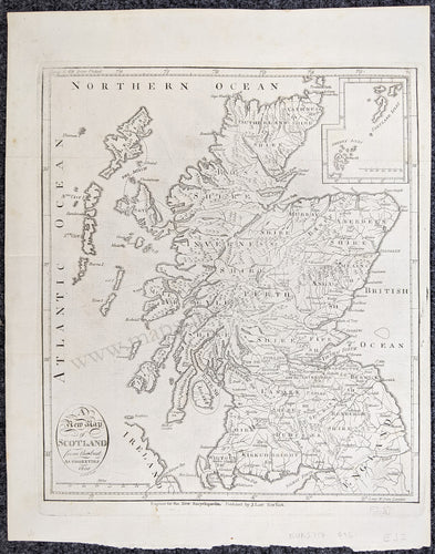 Genuine-Antique-Map-A-New-Map-of-Scotland-from-the-best-Authorities-1800-Europe-Scotland-1800-J.-Low-Maps-Of-Antiquity-1800s-19th-century