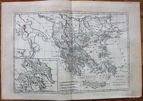 Genuine-Antique-Map-Graecia-vetus-Europe-Greece-1787-Bonne-and-Desmarest-Maps-Of-Antiquity-1800s-19th-century