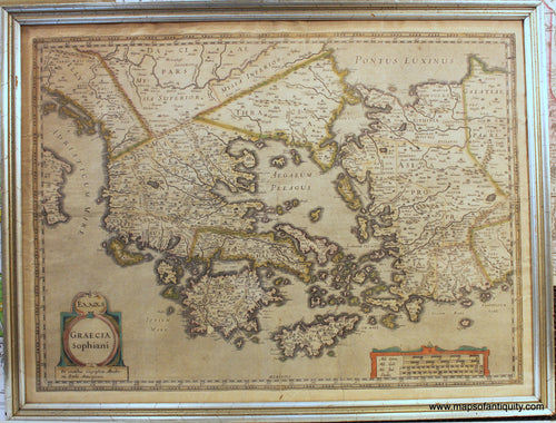 Genuine-Antique-Map-Graecia-Sophiani.-Ex-conatibus-geographicis-Abrahami-Ortelii-Antuerpiensis.-Greece-1640-Janssonius-Maps-Of-Antiquity