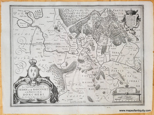 Genuine-Antique-Map-La-Souverainete-de-Sedan-et-de-Raucourt,-et-la-Prevoste-de-Doncheri-1630s-Hondius/Janssonius-Maps-Of-Antiquity