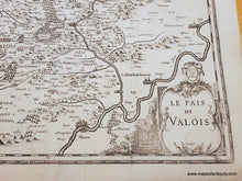 Load image into Gallery viewer, Genuine-Antique-Map-France---Le-Pais-de-Valois-1630s-Mercator/Hondius/Janssonius-Maps-Of-Antiquity
