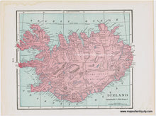 Load image into Gallery viewer, EUR2912-Antique-Map-Iceland-Cram-1903
