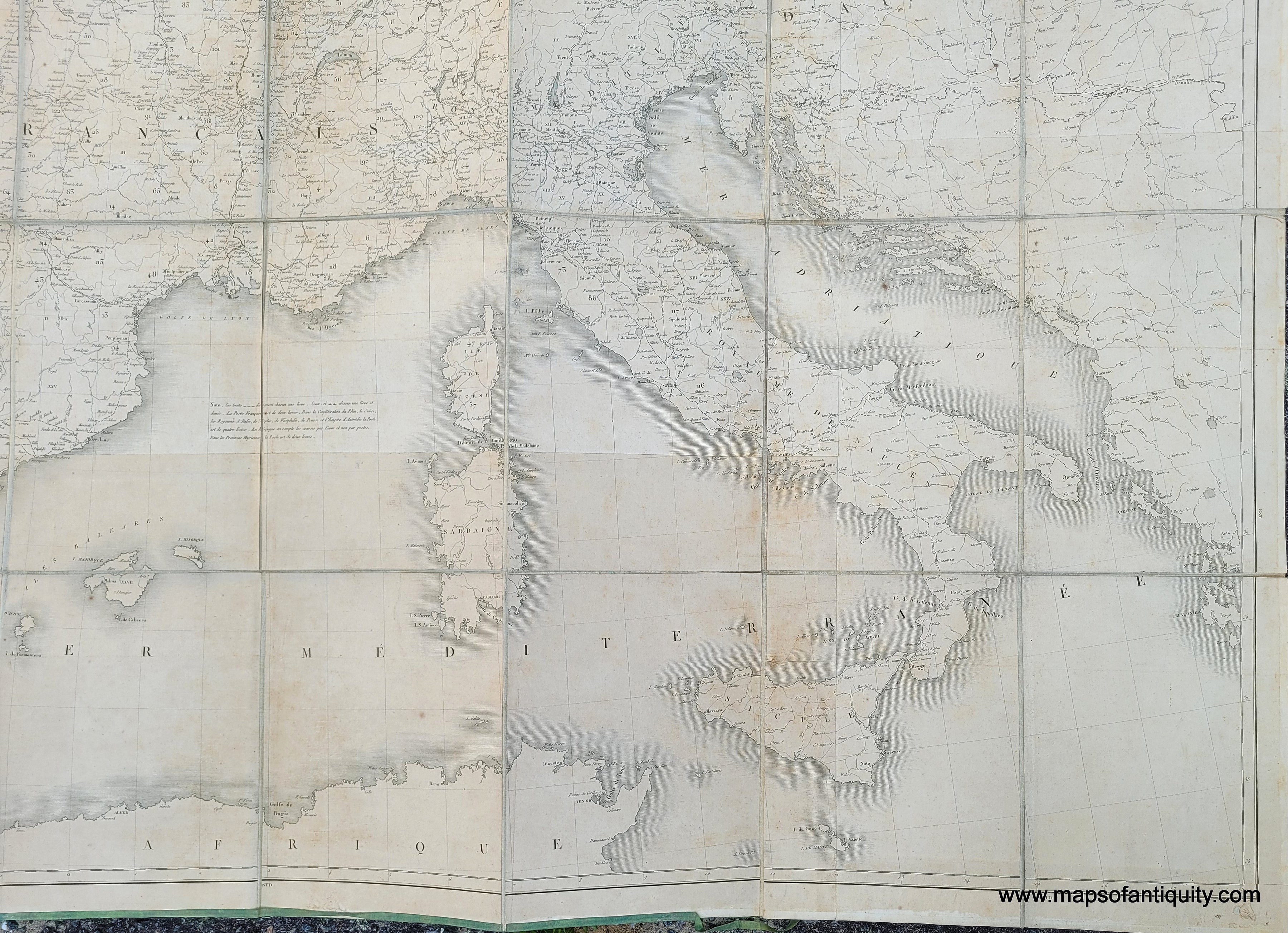 Maps, Europe, Mediterranean Sea, Portugal, France, Italy, Croatia, Northern  Africa, Marocco, Tunesia