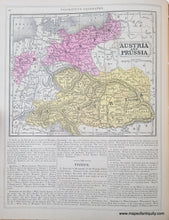 Load image into Gallery viewer, Genuine-Antique-Hand-Colored-Map-Double-sided-page-Germany-verso-Austria-and-Prussia-1850-Mitchell-Thomas-Cowperthwait-Co--Maps-Of-Antiquity
