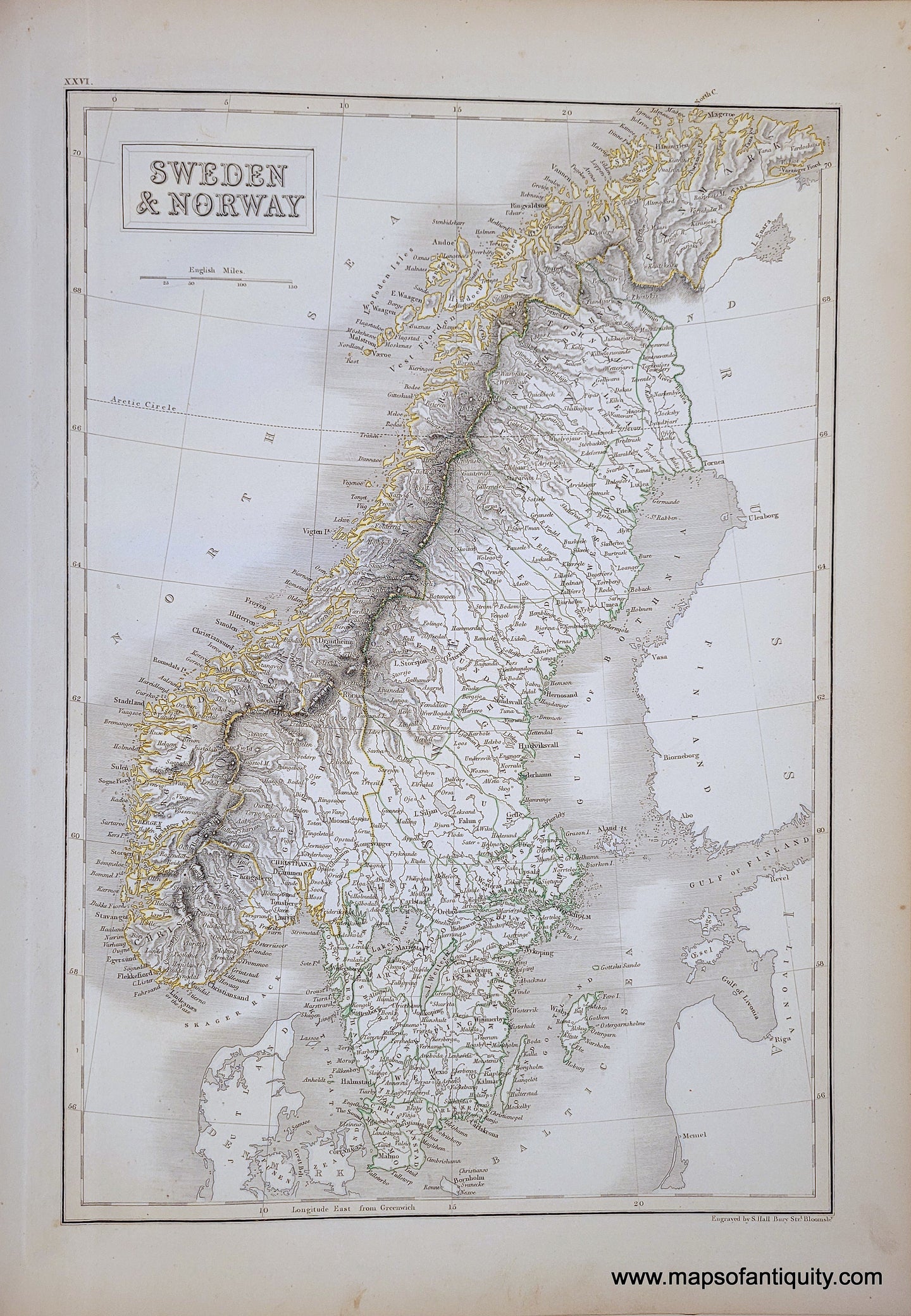 Genuine-Antique-Map-Sweden-and-Norway-1841-Black-Maps-Of-Antiquity