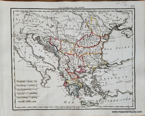 Genuine-Antique-Map-Greece-the-Balkans-La-Turquie-dEurope-Greece-the-Balkans-1816-Herisson-Maps-Of-Antiquity-1800s-19th-century