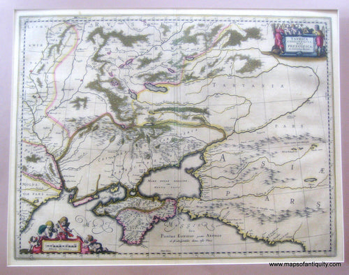 Antique-Hand-Colored-Map-Russia-and-Ukraine-**********-Europe-Russia-c.-1650-Jan-Jansson-Maps-Of-Antiquity