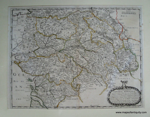 Antique-Hand-Colored-Map-Gouvernement-General-d'Orleans--France-1650-Nicolas-Sanson-d'Abbeville-Maps-Of-Antiquity