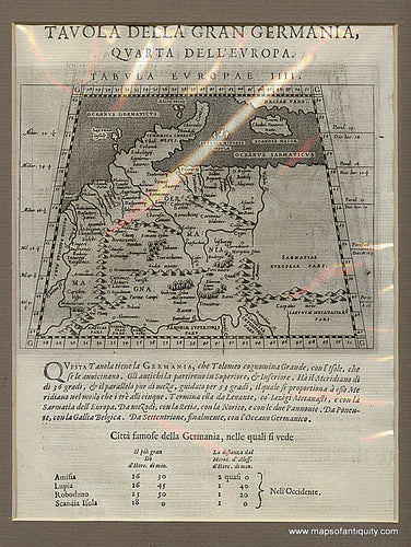 Black-and-White-Antique-Map-Tavola-Della-Gran-Germania-Quarta-Dell'Europa.-Europe-Germany-1598-Magini-Maps-Of-Antiquity