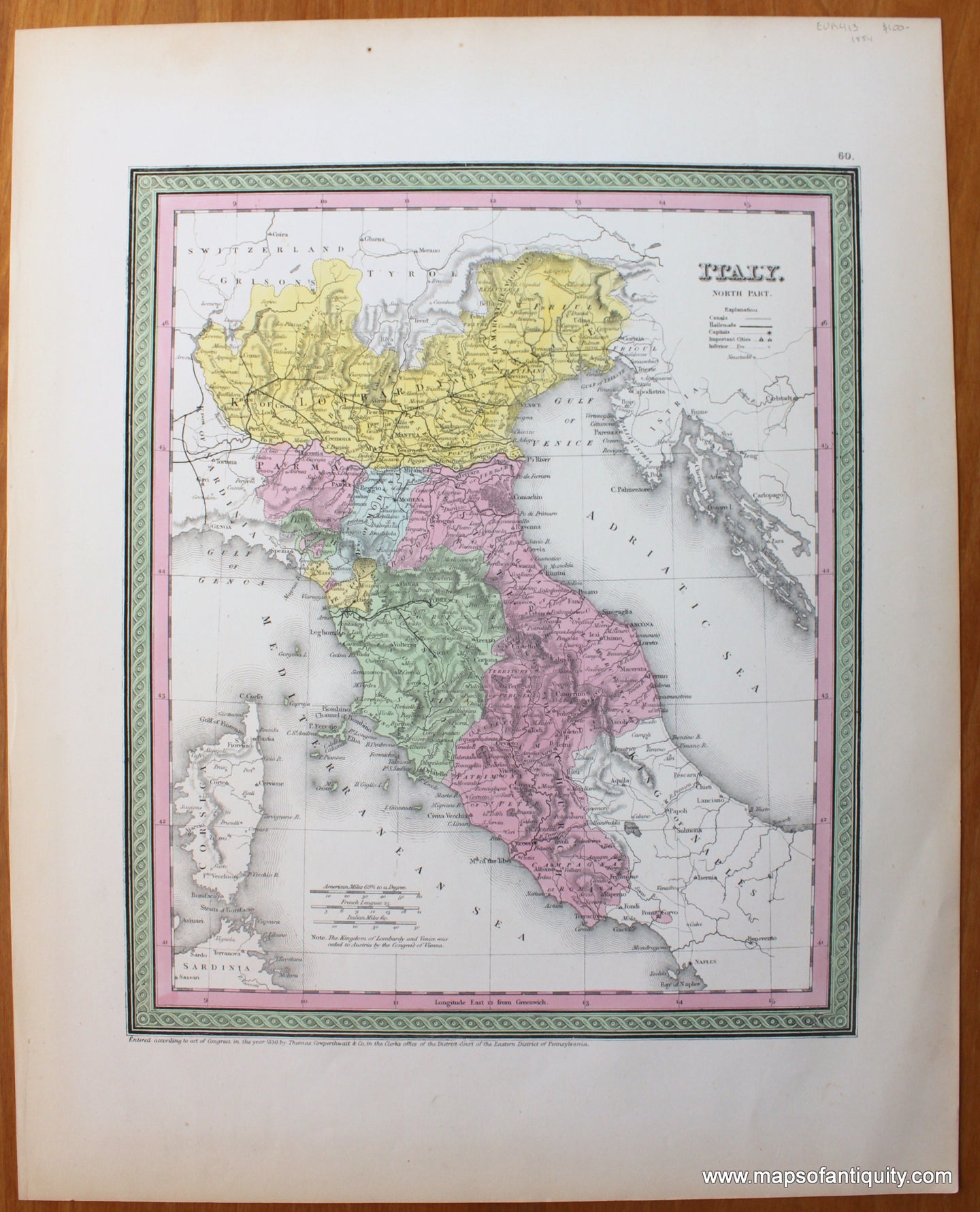 Antique-Map-Italy-North-Mitchell-1854