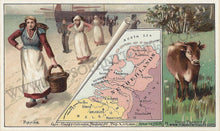 Load image into Gallery viewer, Antique-Chromolithograph-Map-Netherlands-1890-Arbuckle-1800s-19th-century-Maps-of-Antiquity
