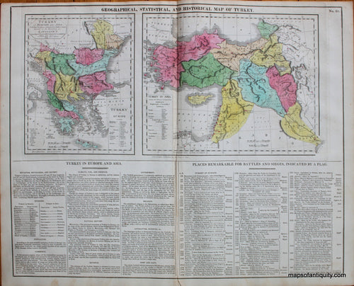 Antique-Hand-Colored-Map-Geographical-and-Statistical-Map-of-Turkey.-No.-61.--Europe-Turkey-1821-Lavoisne-Maps-Of-Antiquity