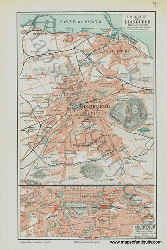 Antique-Map-Edinburgh-City-Scotland-Maps-of-Antiquity