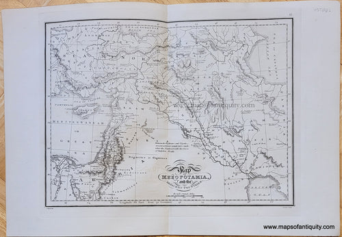 Genuine-Antique-Map-Mesopotamia-and-the-adjacent-Countries-1823-J.-Wyld-Maps-Of-Antiquity