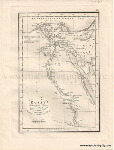 Genuine-Antique-Map-Egypt---showing-the-places-mentioned-in-the-Holy-Scriptures-1823-J.-Wyld-Maps-Of-Antiquity
