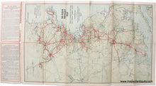 Load image into Gallery viewer, 1907 - Tri-State Trolley Map - Antique Map
