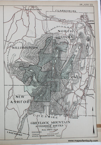 Antique-Map-Berkshire-county-Massachusetts-Mount-Greylock-Mountain-Accessible-Routes-1904-Barnes-Farnham-1900s-Maps-of-Antiquity