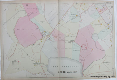 Antique-Map-Berkshire-county-Massachusetts-Lenox-Stockbridge-1904-Barnes-Farnham-1900s-Maps-of-Antiquity