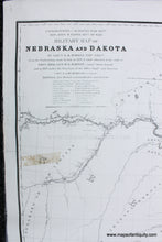 Load image into Gallery viewer, Genuine-Antique-Map-Military-Map-of-Nebraska-and-Dakota-1858-G.K.-Warren-Maps-Of-Antiquity
