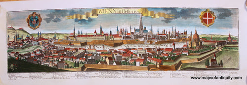 Digitally-Engraved-Specialty-Reproduction-Vienna - Wienn in Oesterreich-(Reproduction)-Reproduction-Maps-of-Antiquity