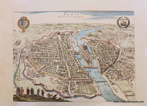 Digitally-Engraved-Specialty-Reproduction-Paris-France-(Reproduction)-Reproduction-Maps-of-Antiquity