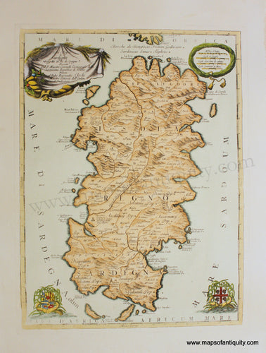 Digitally-Engraved-Specialty-Reproduction-Sardinia - Isola e Regno di Sardegna Sogggetta-(Reproduction)-Reproduction-Maps-of-Antiquity