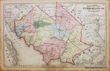Load image into Gallery viewer, Antique-Topographical-Map-of-Cumberland-County-New-Jersey
