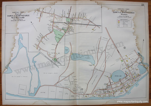 Antique-Map-West-Barnstable-Wianno-Walker-1906-Cape-Cod