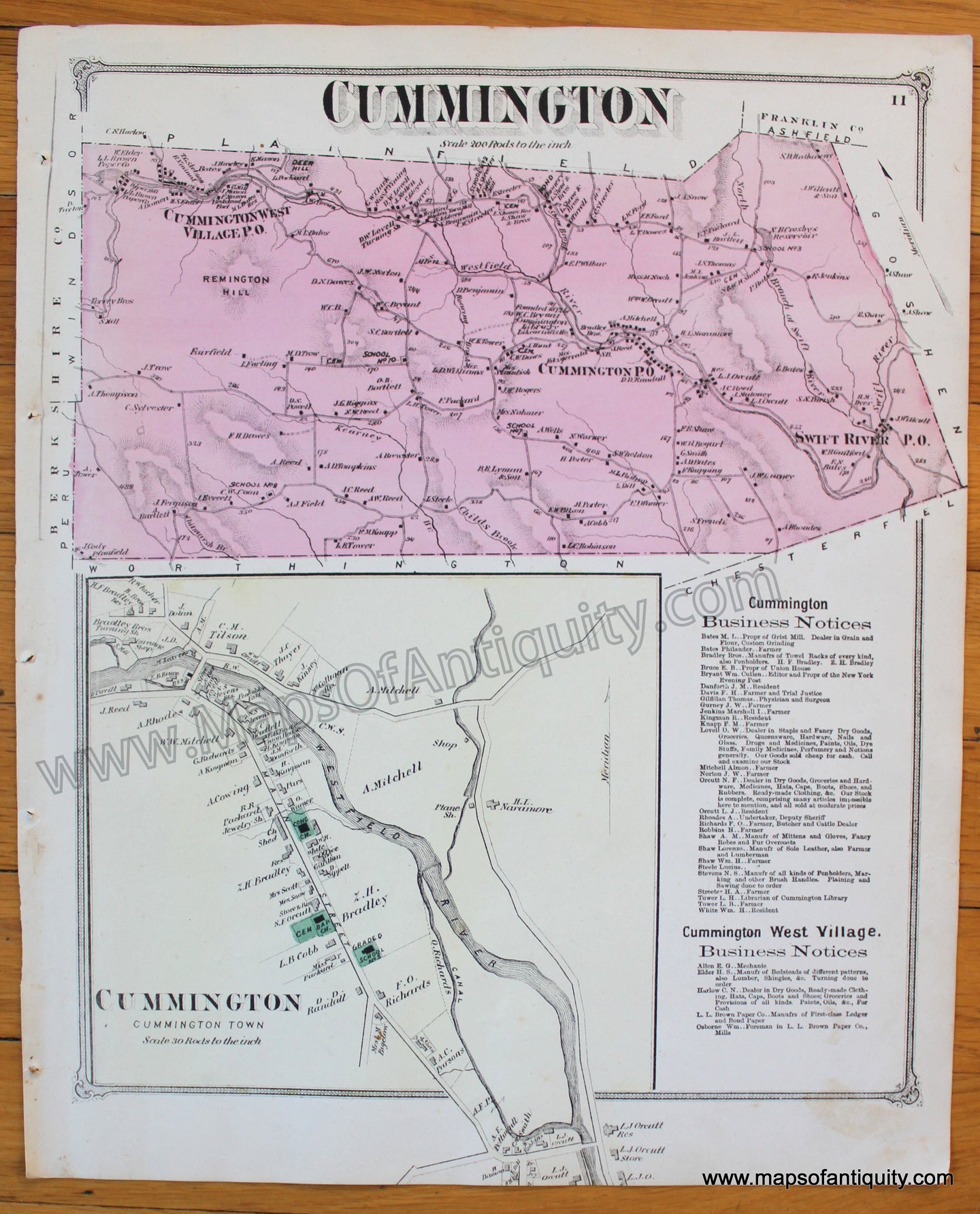 Antique-Map-Cummington-p.-11