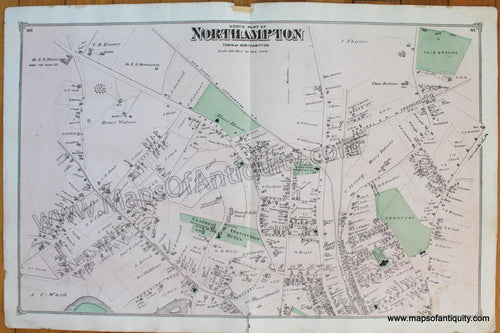 Antique-Map-North-Part-of-Northampton-pp.-66-67