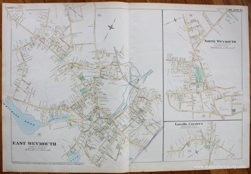 Antique-Map-East-Weymouth-North-Weymouth-Lovells-Corners-MA-Plate-25