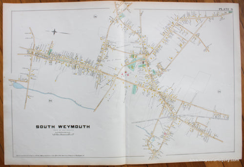 Antique-Map-South-Weymouth-MA-Plate-26