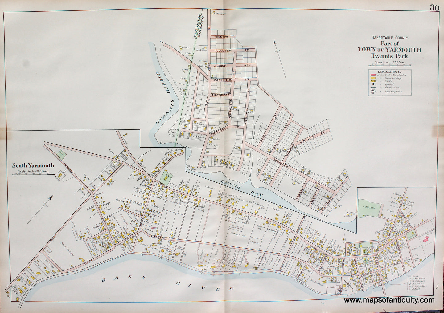 Antique-Map-Hyannis-Park-South-Yarmouth-Page-30