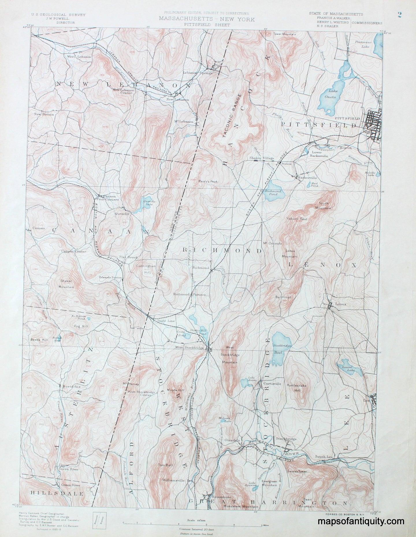 Topographical-Map-Pittsfield-MA-sheet-antique-topo-map-United-States-Massachusetts-General-1890-USGS-Maps-Of-Antiquity