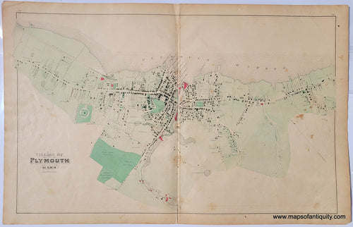 Hanson, Massachusetts 1879 Old Town Map Reprint - Plymouth Co.