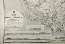 Load image into Gallery viewer, 1872 - Boston Harbour - Boston Harbor - Antique Chart
