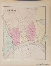 Load image into Gallery viewer, Antique-Maps-City-of-Haverhill-City-of-Newburyport-1871-Walling-Gray-Antique-map-1870s-1800s
