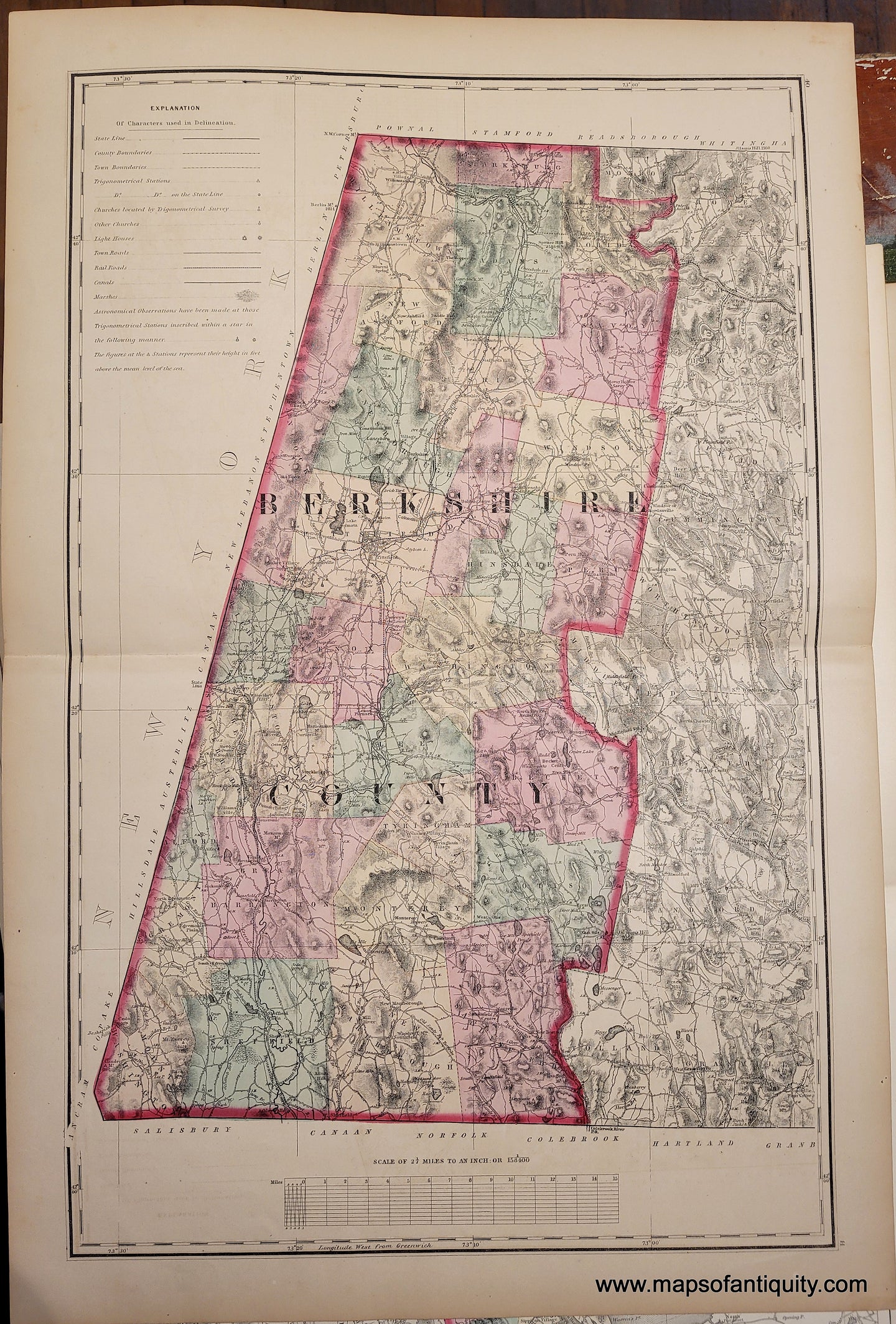 Antique-Map-Berkshire-County-Massachusetts-1871-Walling-&-Gray-Maps-of-Antiquity