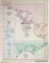 Load image into Gallery viewer, 1880 - Town of Barnstable, Village of West Barnstable pp. 28-29.  Versos Villages of Woods Hole, Waquoit, East Falmouth, West Falmouth, Falmouth (Teaticket), North Falmouth (p. 27 and p. 30) - Antique Map
