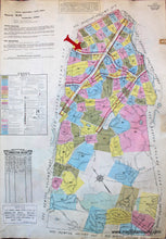 Load image into Gallery viewer, 1925 - Brookline, Mass. Wards 10 and 11 - Antique Map
