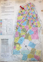 Load image into Gallery viewer, 1925 - Brookline, Mass. Wards 12 and 13 with birthplace of John F Kennedy - Antique Map
