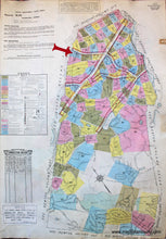 Load image into Gallery viewer, 1925 - Brookline, Mass. Wards 24 and 25 - Antique Map
