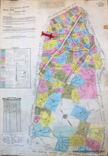 Load image into Gallery viewer, 1925 - Brookline, Mass. Wards 24 and 25 - Antique Map
