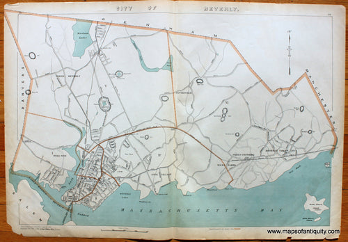 Antique-Map-Boston-City-of-Beverly