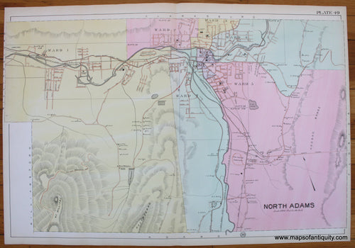 Antique-Map-Berkshire-county-Massachusetts-North-Adams-1904-Barnes-Farnham-1900s-Maps-of-Antiquity